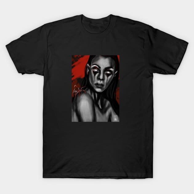 demon with spider T-Shirt by ISFdraw